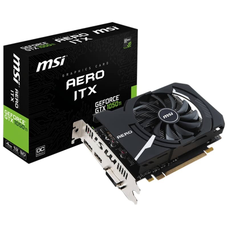 MSI GeForce GTX 1050 TI AERO ITX 4 Go GDDR5 - Ítem