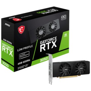 MSI Geforce NVIDIA RTX 3050 OC LP 6GB GDDR6 Preto - Placa Gráfica