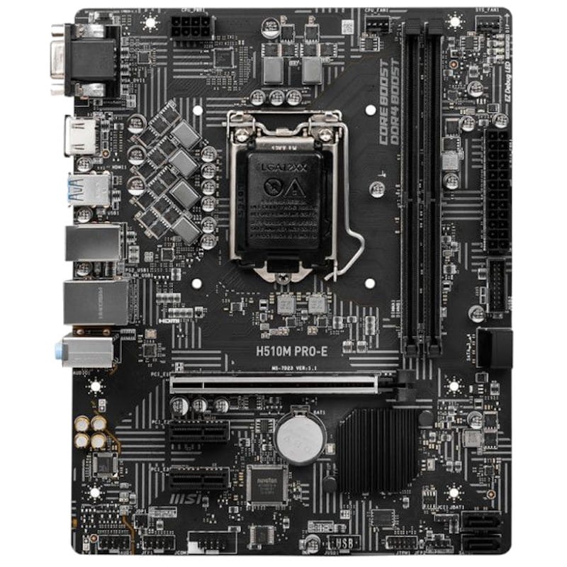MSI H510M PRO-E Intel H510 LGA 1200 micro ATX Placa base - Ítem1