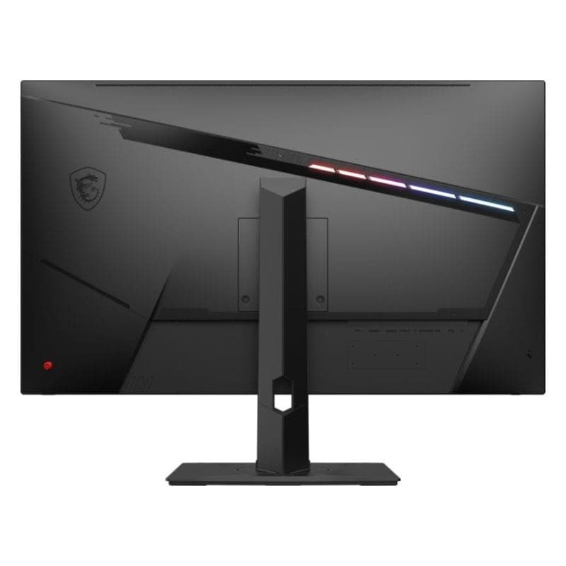 Vista frontal e traseira do monitor MSI MAG321QR QD 31.5 preto