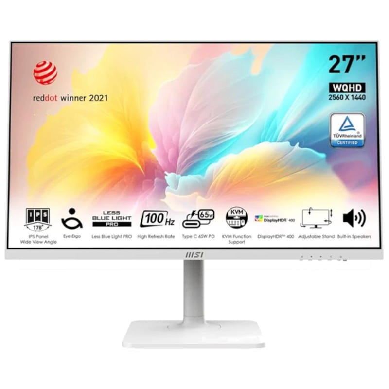 MSI MD272QXPW 27 WQHD IPS 100 Hz Branco - Monitor para PC - Item