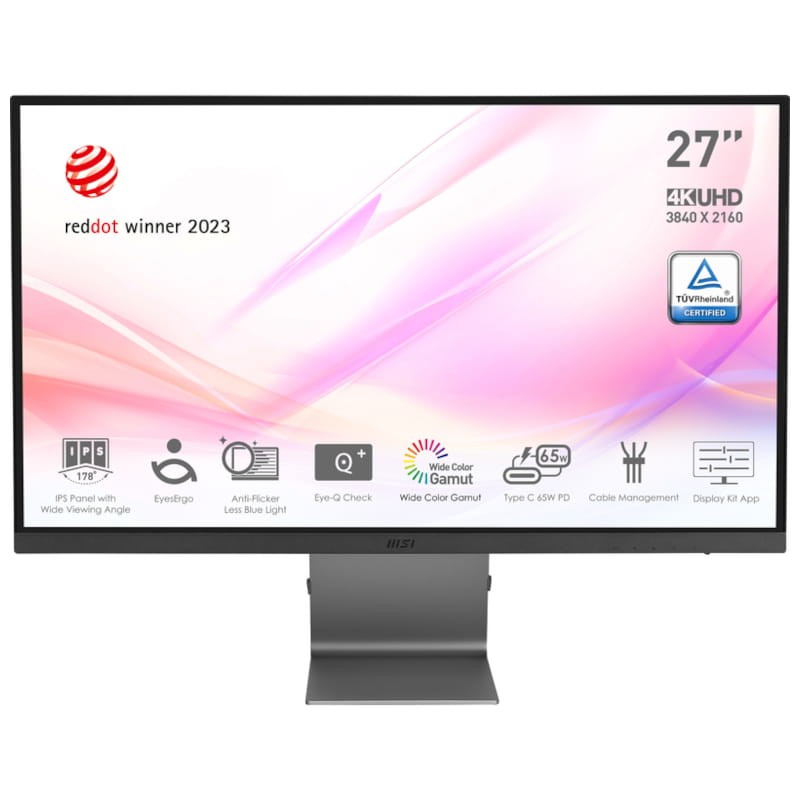 MSI Modern MD271UL 27 4K Ultra HD IPS Gris - Monitor PC - Ítem