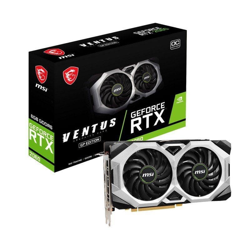 MSI Nvidia Geforce RTX 2060 Ventus GP OC NVIDIA 6 Go GDDR6 - Ítem