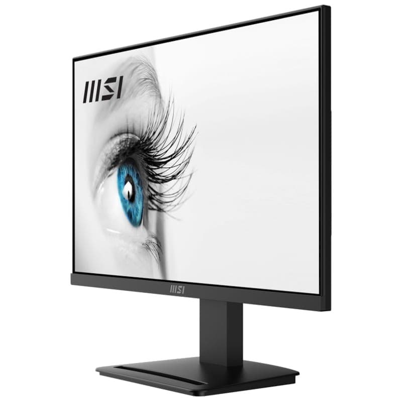 MSI Pro MP2412 23,8 VA Full HD Noir - Moniteur PC Vue avant Côté gauche