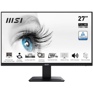 MSI Pro MP273A 27 LED Panel IPS Full HD Noir - Moniteur PC