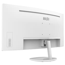 MSI Pro MP341CQW 34 UltraWide Quad HD Blanco - Monitor PC Vista trasera lado izquierdo