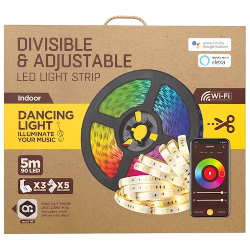Ruban LED Muvit IO WiFi RGB+CCT 5m - Ítem4