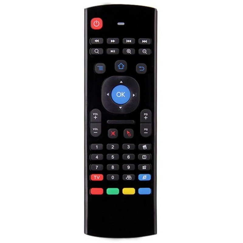 MX3-M Air Mouse - Comando Universal - Air Mouse - Teclado QWERTY - IR - Transmissão de 2,4 GHz