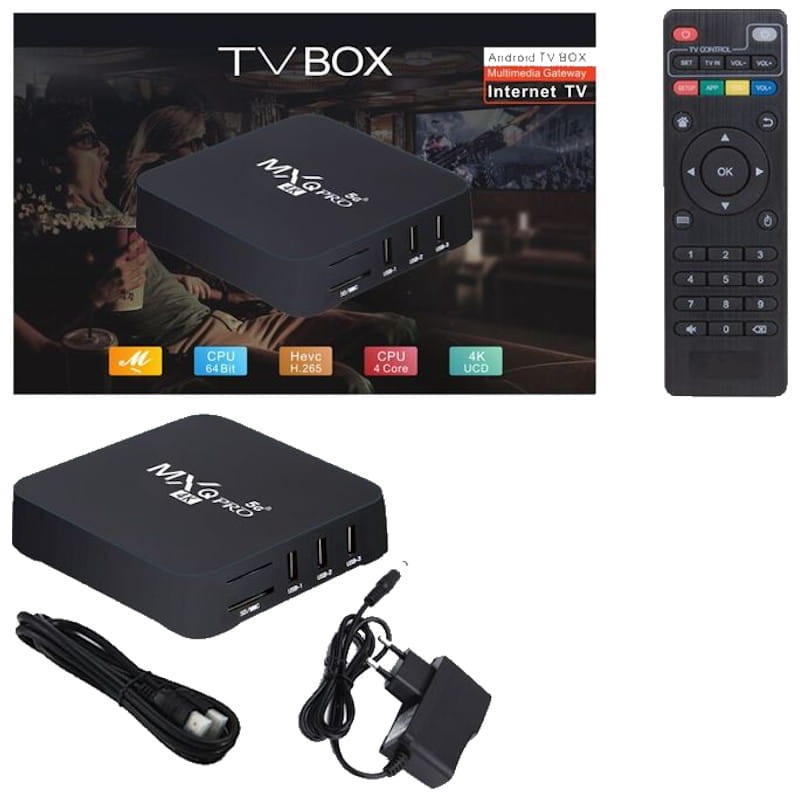 MXQ Pro 4K 2Go/16Go Wifi Dual Android 10 - Android TV - Ítem4