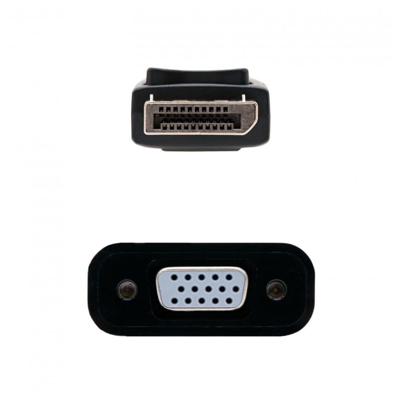 Nanocable 10.16.0602 /DisplayPort Macho a sVGA Hembra Negro - Conversor - Ítem1