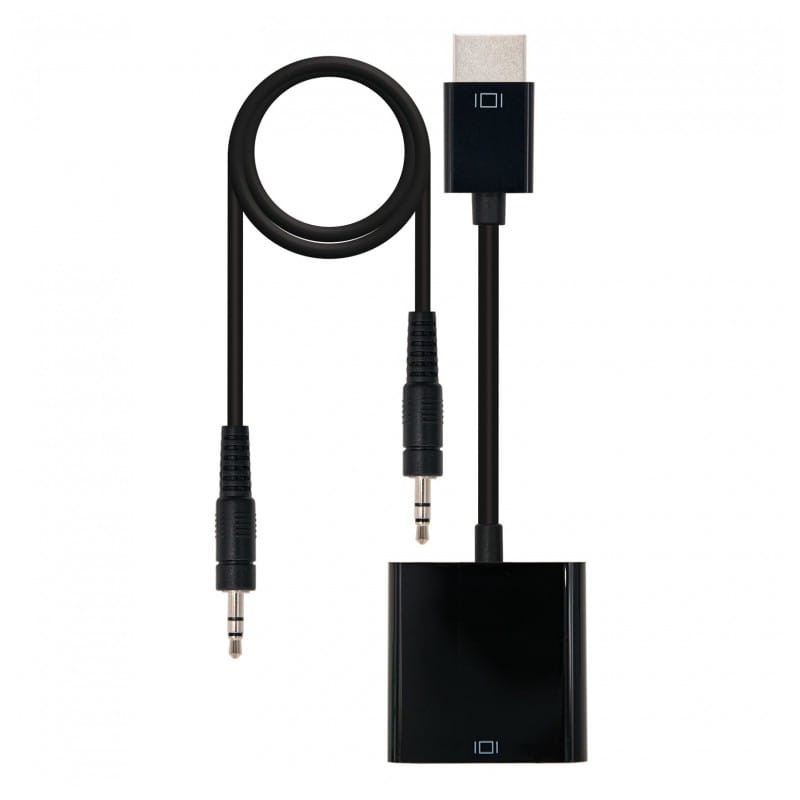 Nanocable 10.16.2001-BK /HDMI Mâle - SVGA+ Audio Femelle Noir - Convertisseur - Ítem