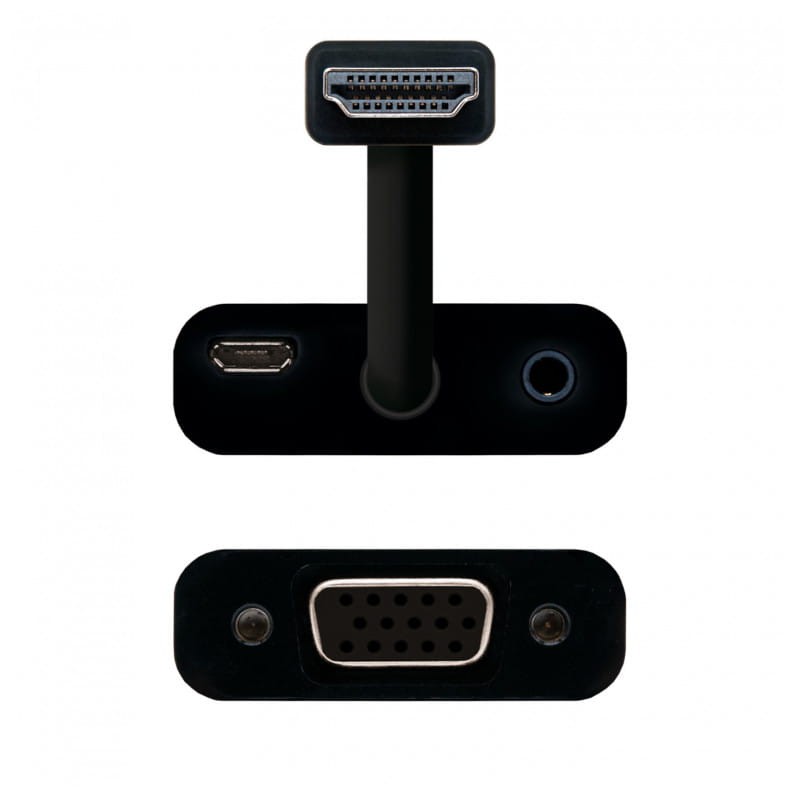 Nanocable 10.16.2001-BK /HDMI Mâle - SVGA+ Audio Femelle Noir - Convertisseur - Ítem3