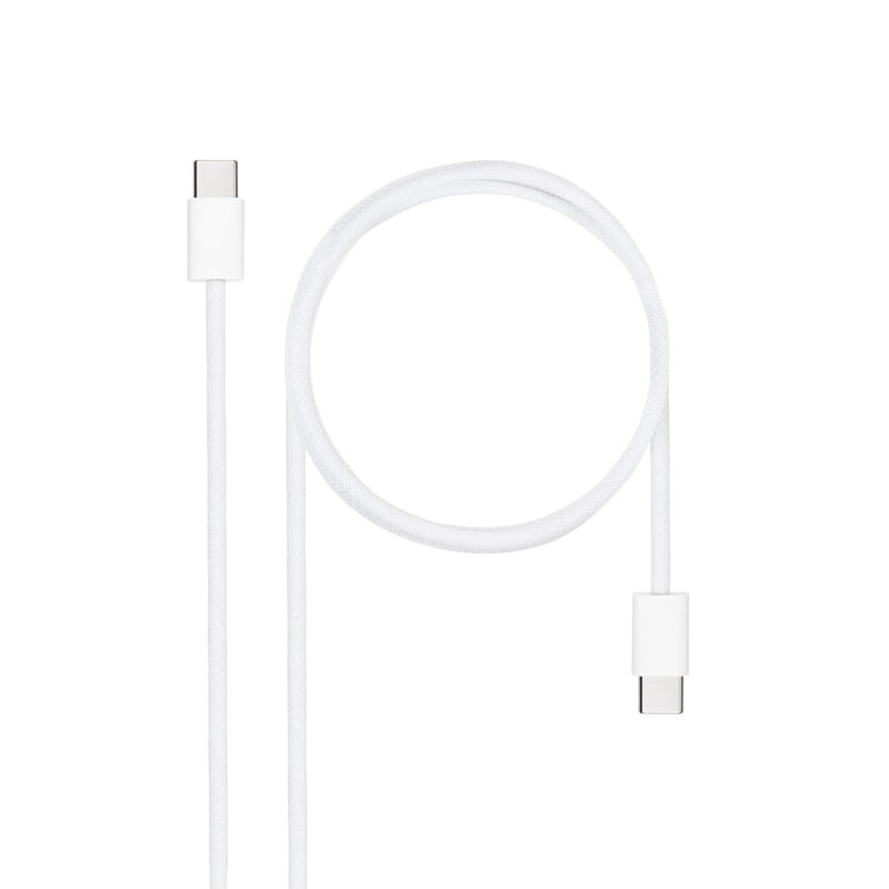 Nanocable Cable USB-C 2.0 60W 3A, USB-C/M-USB-C/M Branco - Item