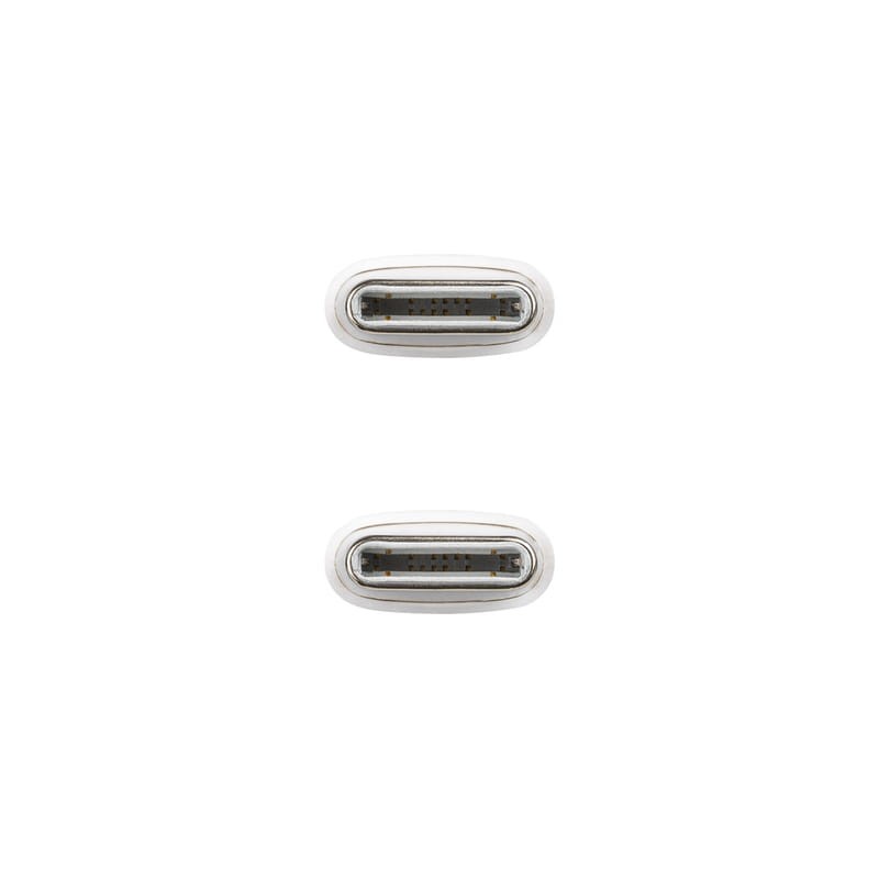 Nanocable USB-C 2.0 Cable 60W 3A, USB-C/M-USB-C/M Blanc - Ítem3