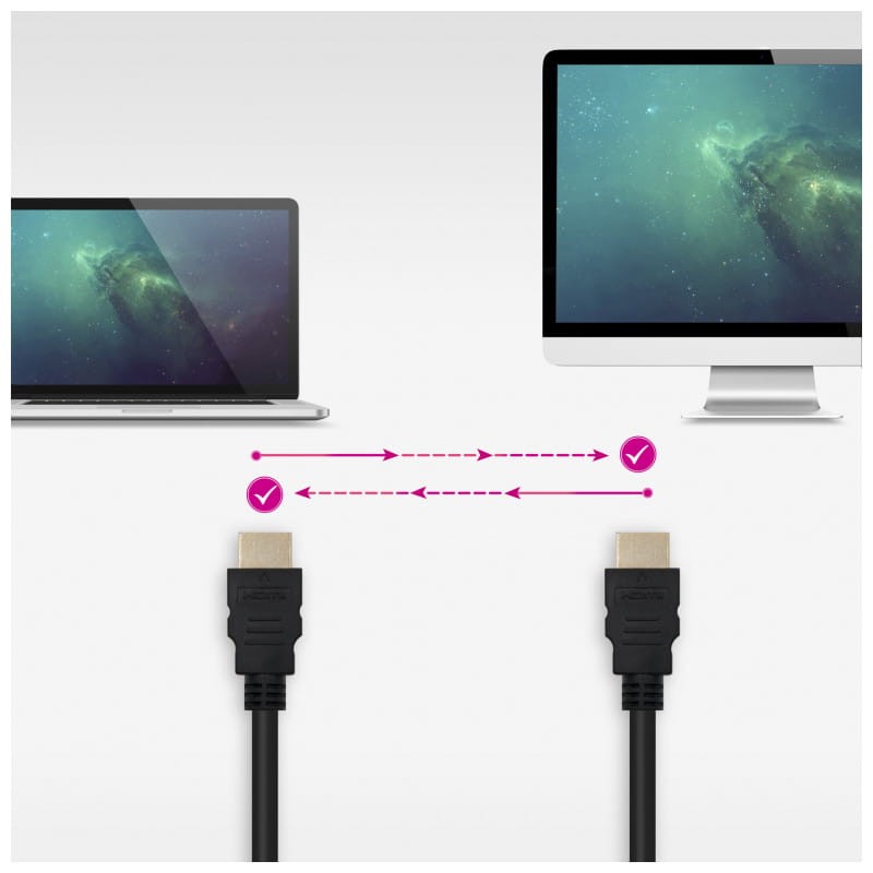 Nanocable HDMI / Mâle - Mâle / Noir - Câble - Ítem3