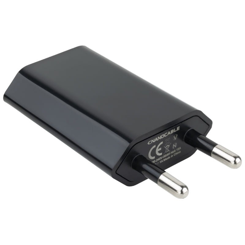 Nanocable Cargador - Conexión USB - Potencia de 5V/1A