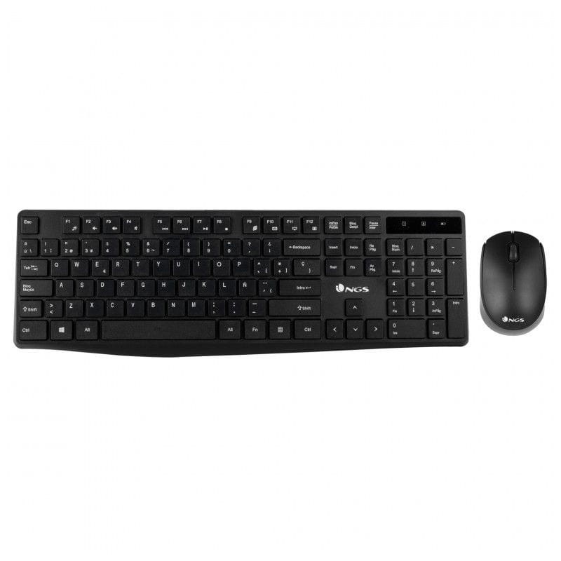 Kit clavier + souris sans fil NGS Allure noir