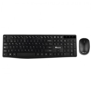 Teclado sem fio NGS Allure + kit de mouse preto