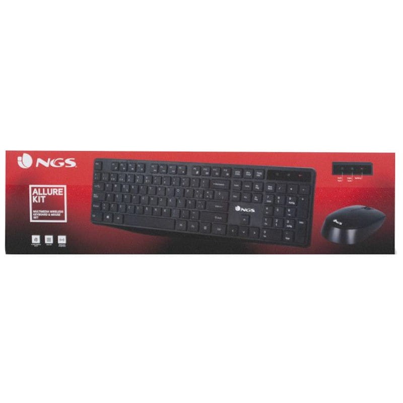 Kit clavier + souris sans fil NGS Allure noir - Ítem6