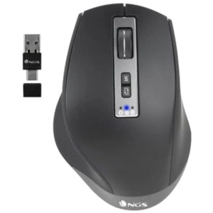 Mouse Bluetooth sem fio NGS BLUR-RB + USB tipo A 3200 DPI