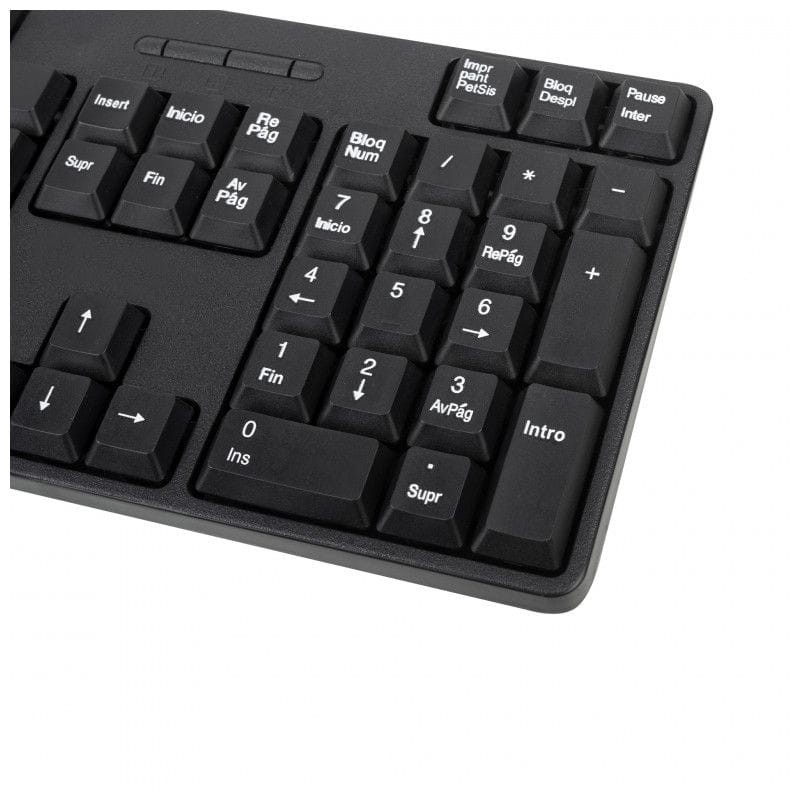 Teclado sem fio NGS Euphoria + kit de mouse inglês preto - Item4