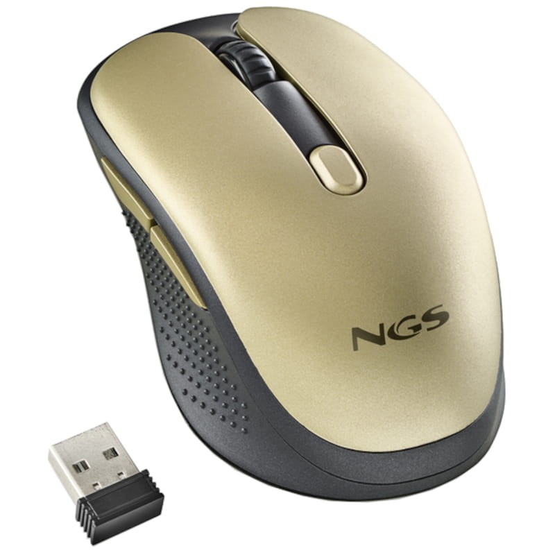 NGS EVO RUST USB 1600 DPI Oro - Ratón inalámbrico - Ítem1