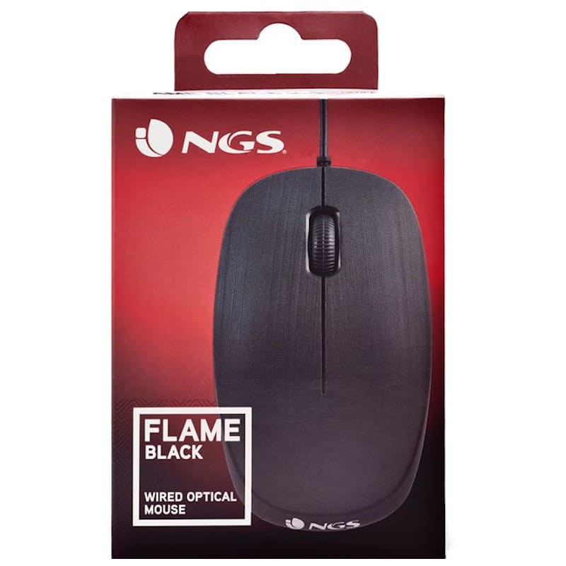 NGS Flame Ratón 1000 DPI - Negro - Ítem3