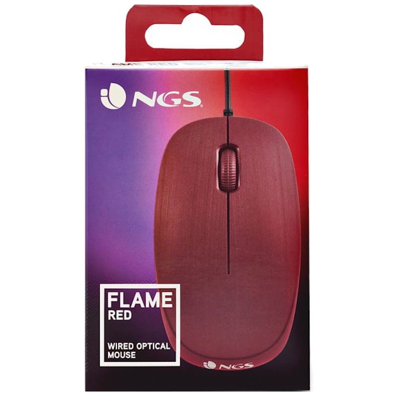 NGS Flame Mouse 1000 DPI - Vermelho - Item3