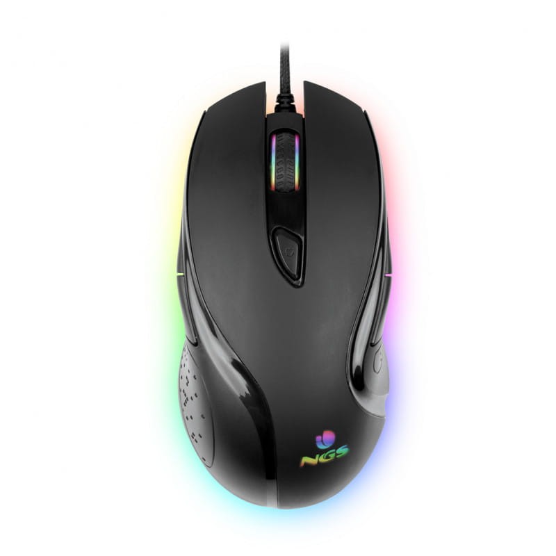 NGS GMX-125 USB Ambidestro Preto – Mouse para Jogos - 7200 DPI - Item