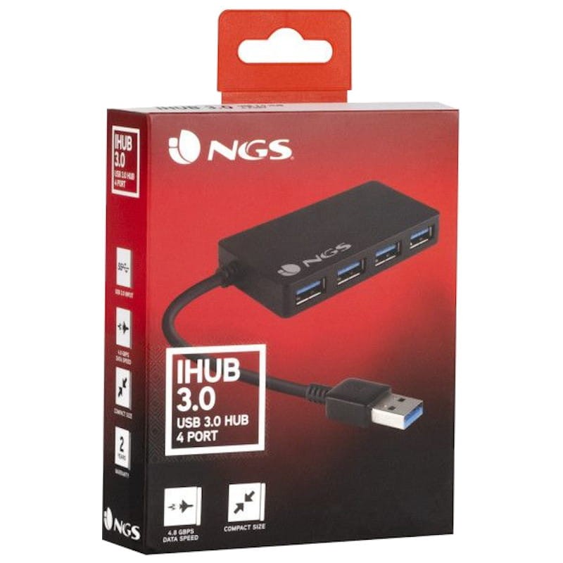 NGS IHub 3.0 con 4 puertos USB 3.2 Gen 1 - Ítem5