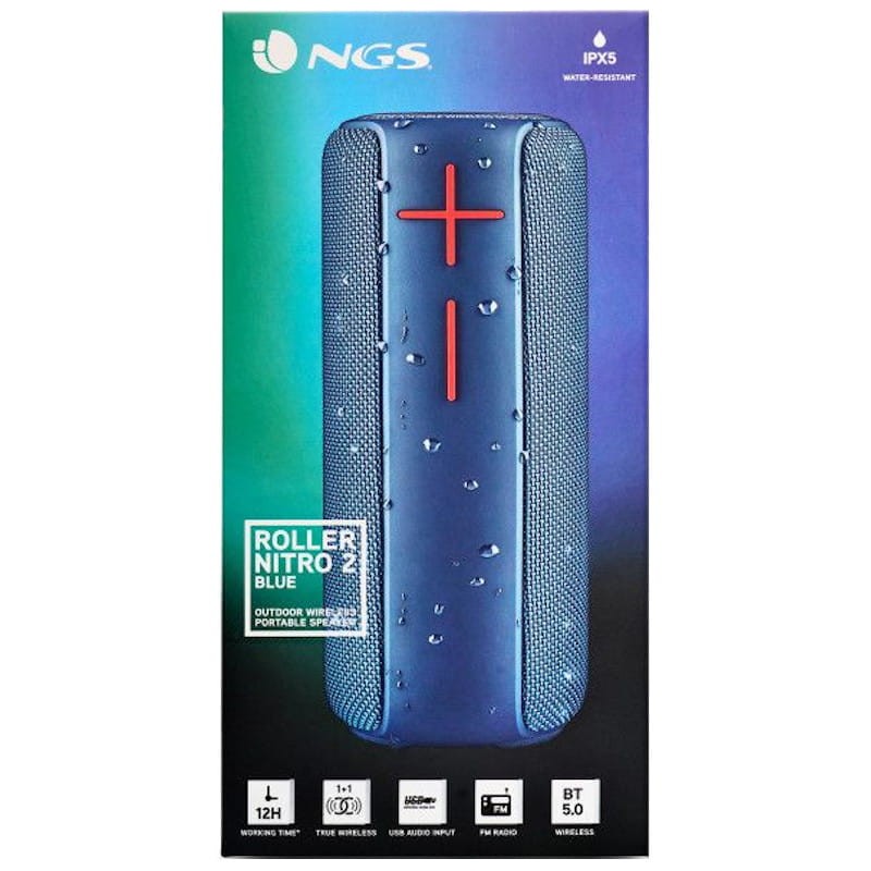 NGS Roller Nitro 2 Altavoz portátil Bluetooth Azul - Ítem3