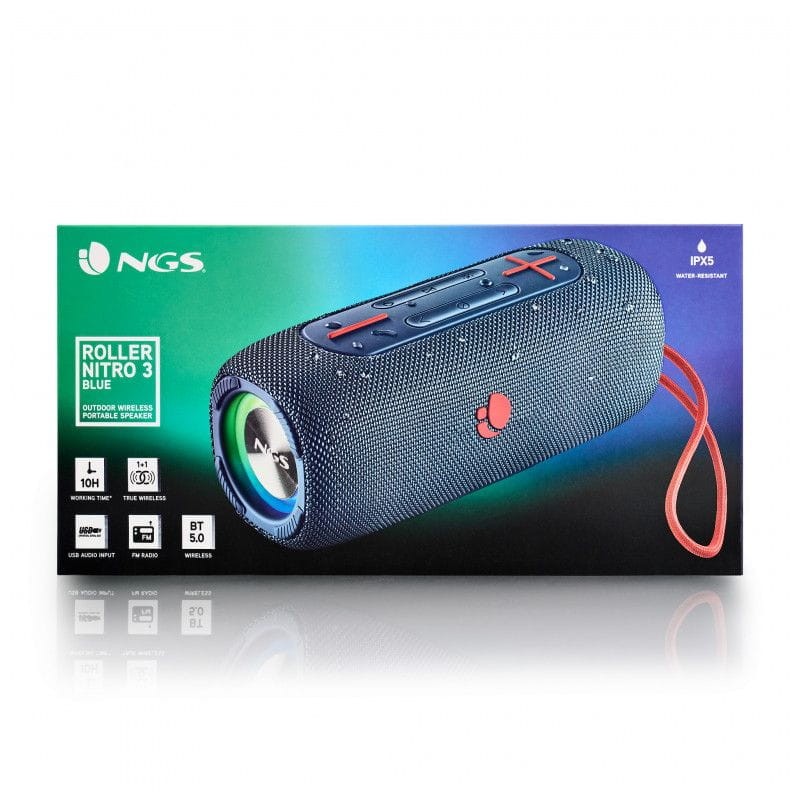 NGS Roller Nitro 3 Altavoz portátil Bluetooth Azul - Ítem4