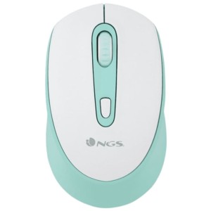 NGS SMOG MINT-RB - Souris sans fil 2400 DPI - Blanc et Vert