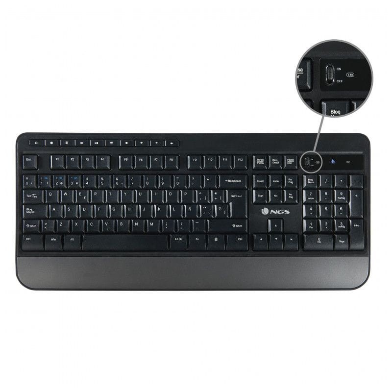 NGS SPELL KIT Teclado + Ratón Inalámbrico - Negro - Ítem2