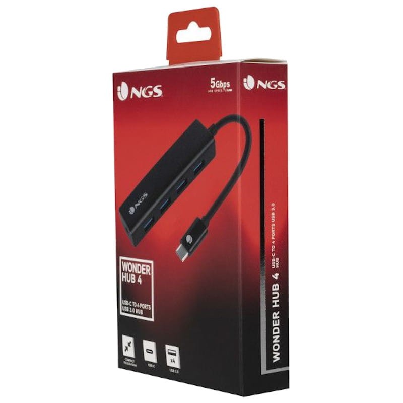 NGS Wonder HUB 4 USB 3.0 vers Type-C - Ítem7