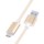 Nilkin Elite Cable USB 3.0 Tipo C - Color Plateado; vista frontal con el cable enrollado - Ítem8