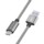 Nilkin Elite Cable USB 3.0 Tipo C - Color Plateado; vista frontal con el cable enrollado - Ítem13