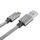 Nilkin Elite Cable USB 3.0 Tipo C - Color Plateado; vista frontal con el cable enrollado - Ítem14
