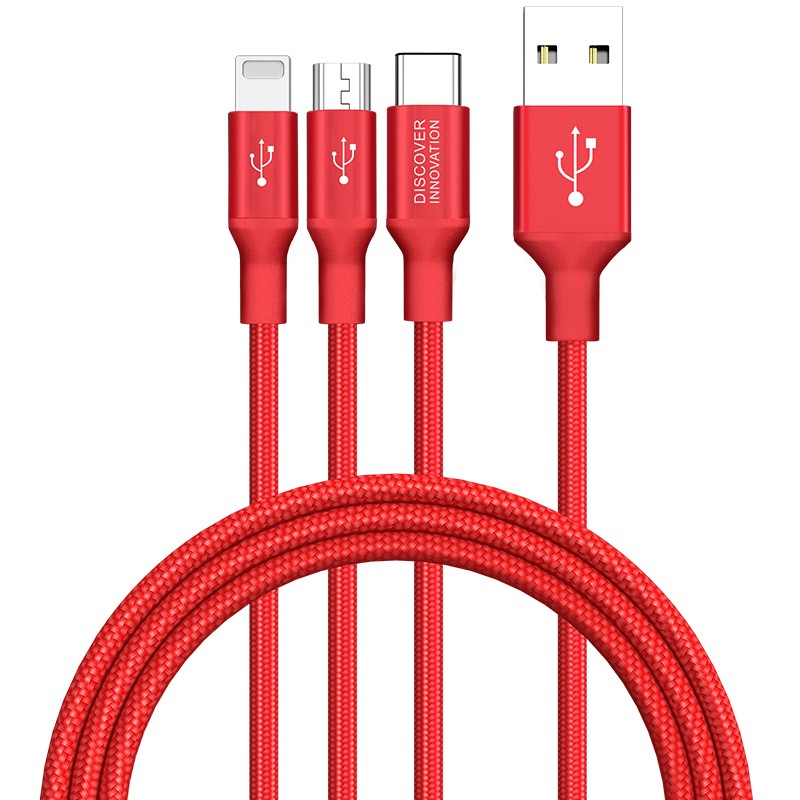 Nillkin Cable Swift 3 en 1 USB C/Micro USB/Lightning