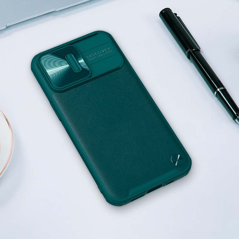 Capa CamShield Leather de Nillkin para iPhone 13 Pro Verde - Item5