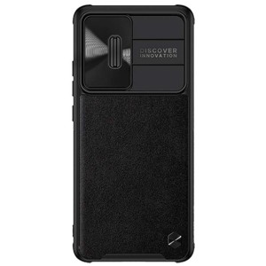 Coque CamShield Leather de Nillkin pour Xiaomi 12 / 12X Noir