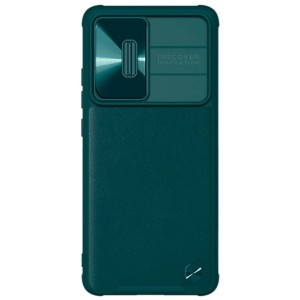Funda CamShield Leather de Nillkin para Xiaomi 12 / 12X Verde
