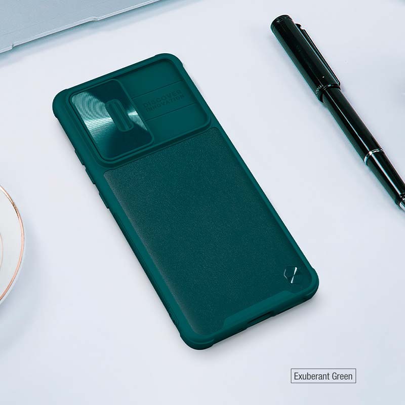 Funda CamShield Leather de Nillkin para Xiaomi 12 / 12X Verde - Ítem5