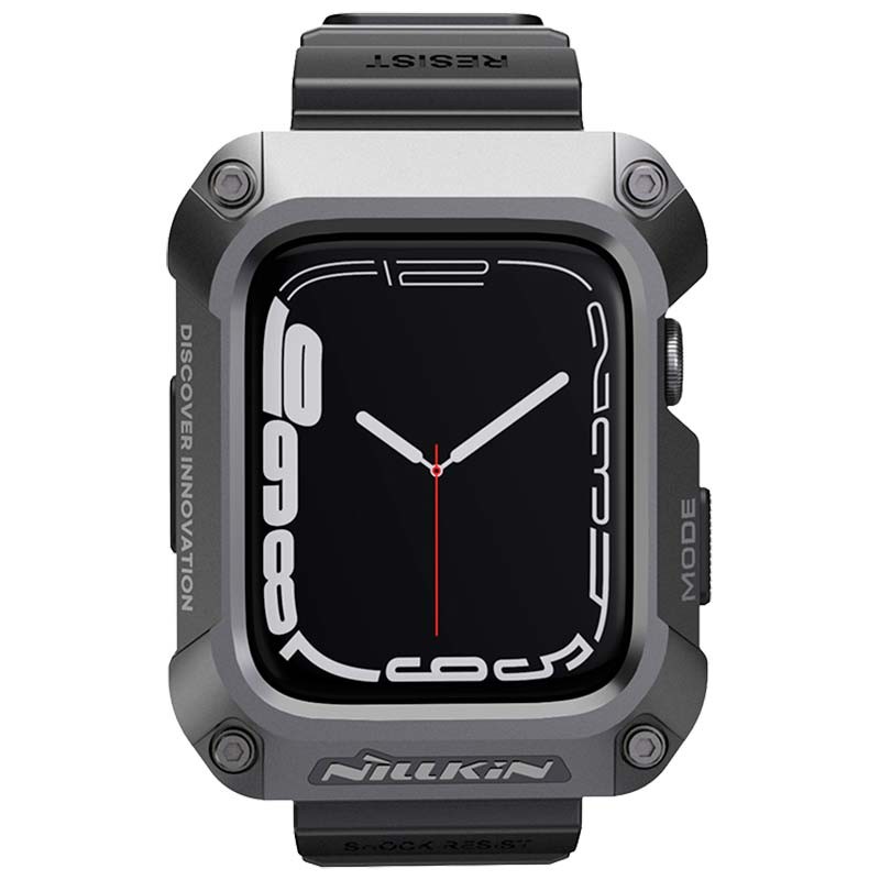 Pulseira com caixa DynaGuard cinzenta de Nillkin para Apple Watch 7/8 de 45 mm - Item1