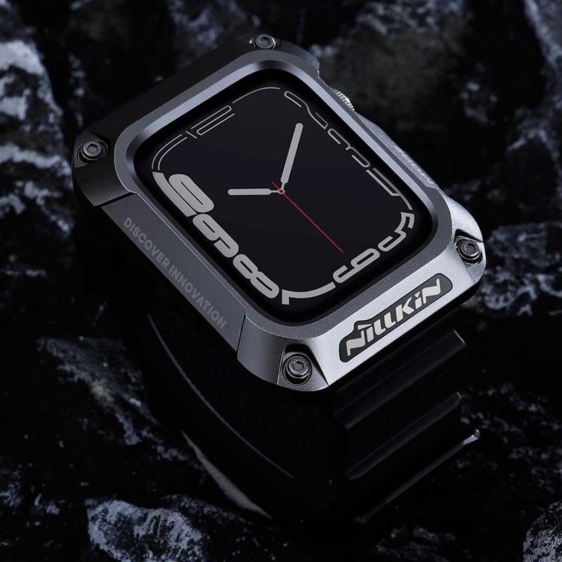 Pulseira com caixa DynaGuard cinzenta de Nillkin para Apple Watch 7/8 de 45 mm - Item3