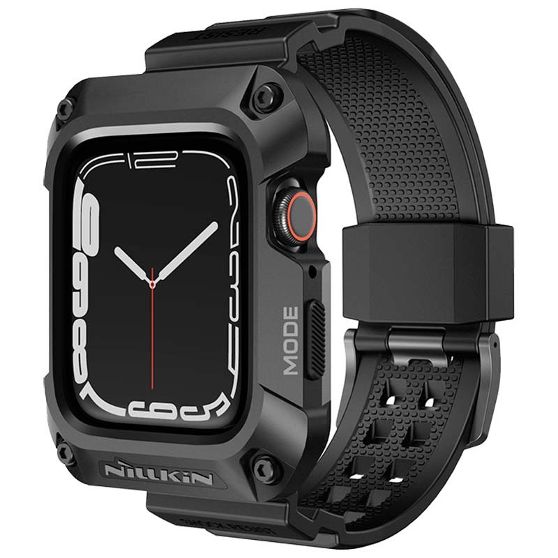 Correa con carcasa DynaGuard negra de Nillkin para Apple Watch 7/8 de 45 mm - Ítem
