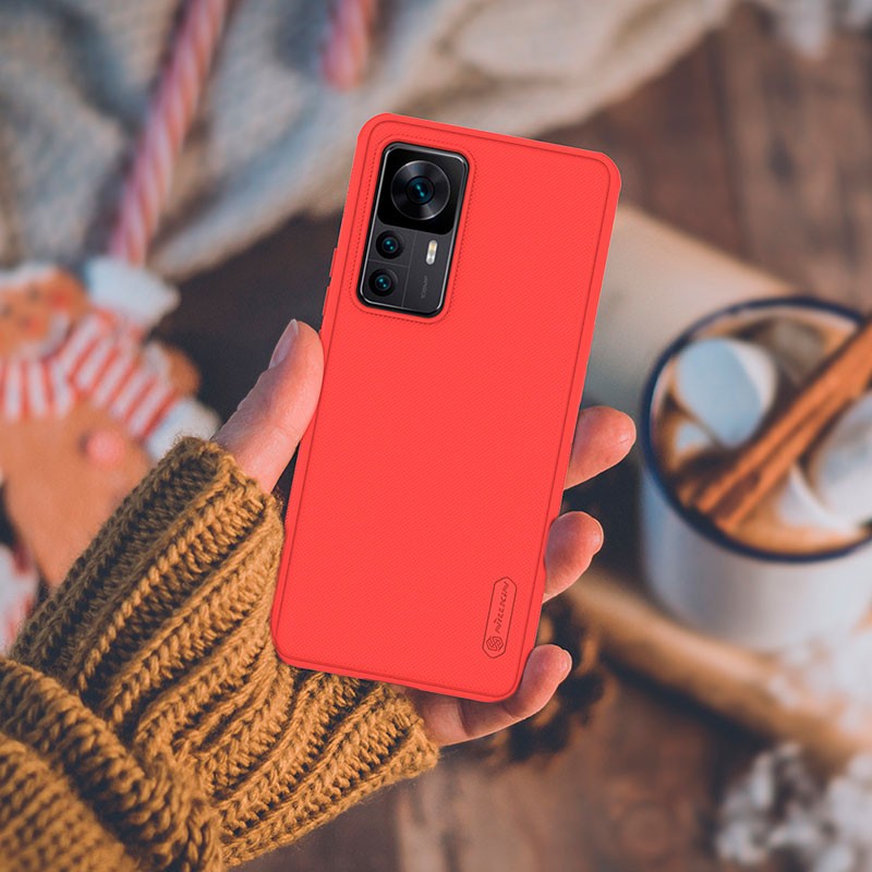 Nillkin Funda de goma Frosted Pro Xiaomi 12T / 12T Pro Rojo - Ítem5