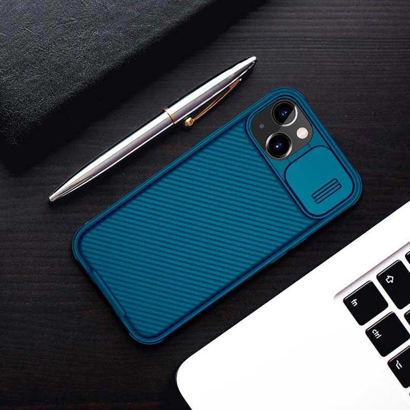 Nillkin Capa CamShield Leather iPhone 13 Azul - Item5