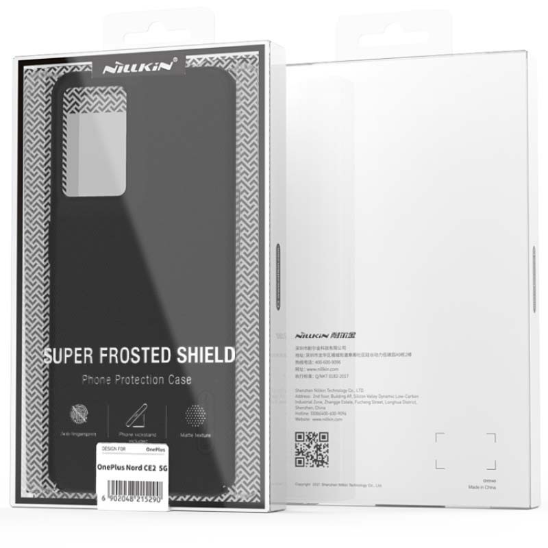 Funda de goma Frosted de Nillkin para Oneplus Nord CE 2 5G Negro - Ítem6