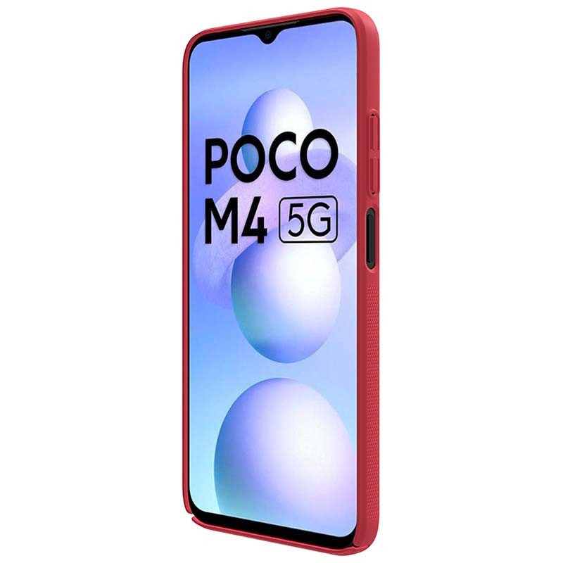 Nillkin Capa de borracha Frosted Xiaomi Poco M4 5G Vermelho - Item4